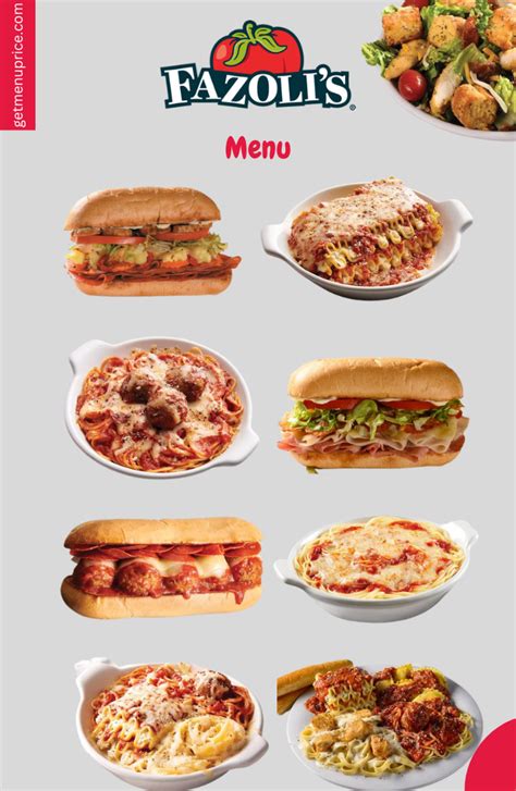 fazolis.com|fazoli's menu with prices.